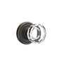 Emtek - Privacy, Regular Rosette, Lowell Crystal Knob, US10B - Oil Rubbed Bronze