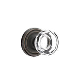 Emtek - Passage, Regular Rosette, Lowell Crystal Knob, US10B - Oil Rubbed Bronze