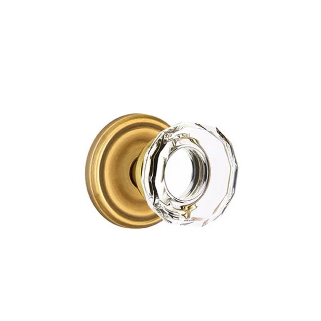 Emtek - Passage, Regular Rosette, Lowell Crystal Knob, US7 - French Antique