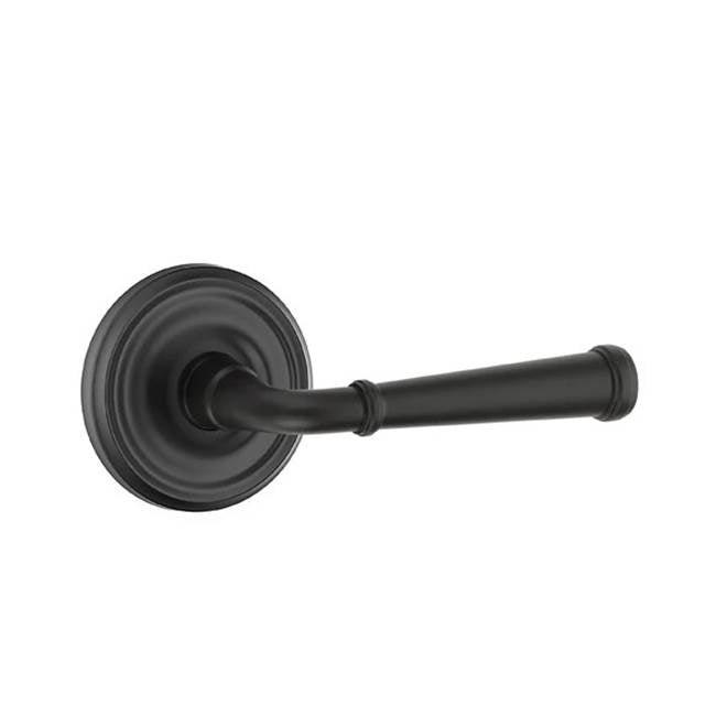 Emtek - Privacy, Regular Rosette, Merrimack Lever, LH, US19 - Flat Black