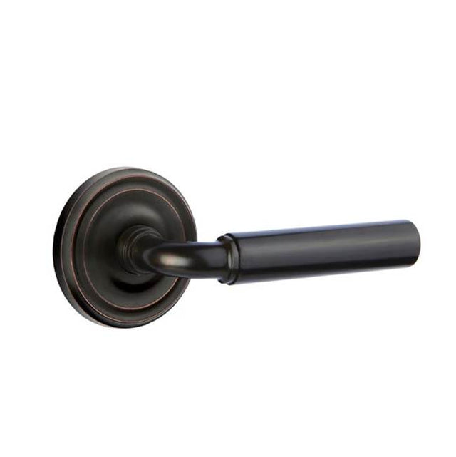 Emtek - Privacy, Regular Rosette, Manning Lever, RH, US10B - Oil Rubbed Bronze