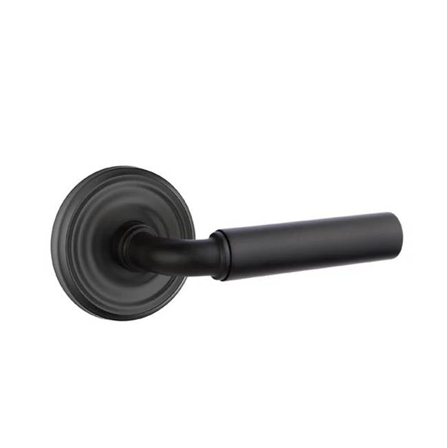 Emtek - Privacy, Regular Rosette, Manning Lever, RH, US19 - Flat Black
