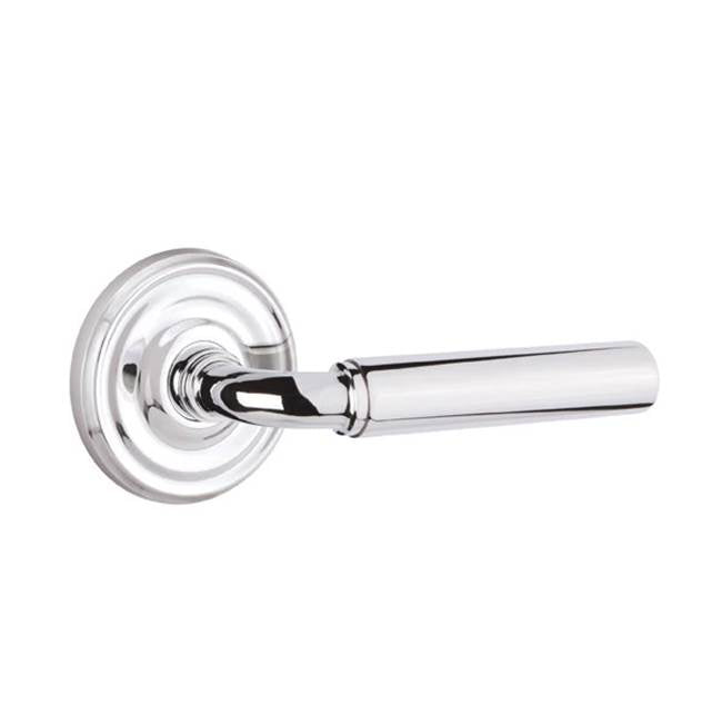 Emtek - Privacy, Regular Rosette, Manning Lever, RH, US26 - Polished Chrome