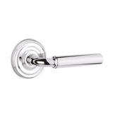 Emtek - Privacy, Regular Rosette, Manning Lever, RH, US26 - Polished Chrome