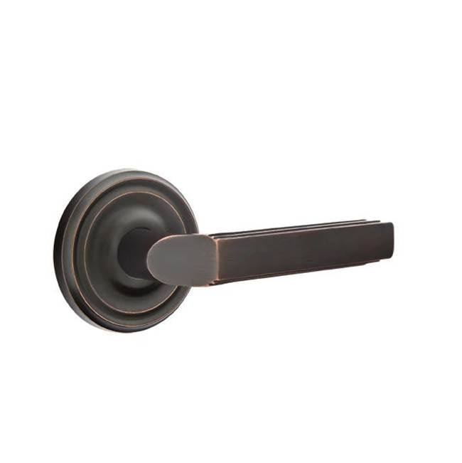 Emtek - Dummy, Regular Rosette, Milano Lever, US10B - Oil Rubbed Bronze