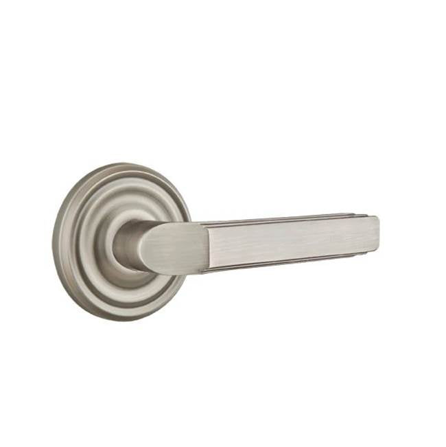 Emtek - Concealed, Privacy, Regular Rosette, Milano Lever, US15A - Pewter