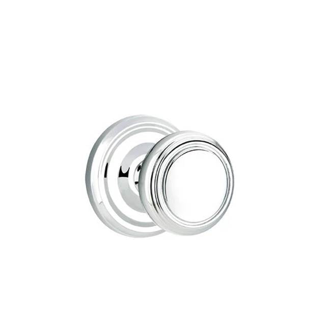 Emtek - Passage, Regular Rosette, Norwich Knob, US26 - Polished Chrome