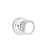 Emtek - Concealed, Passage, Regular Rosette, Norwich Knob, US26 - Polished Chrome