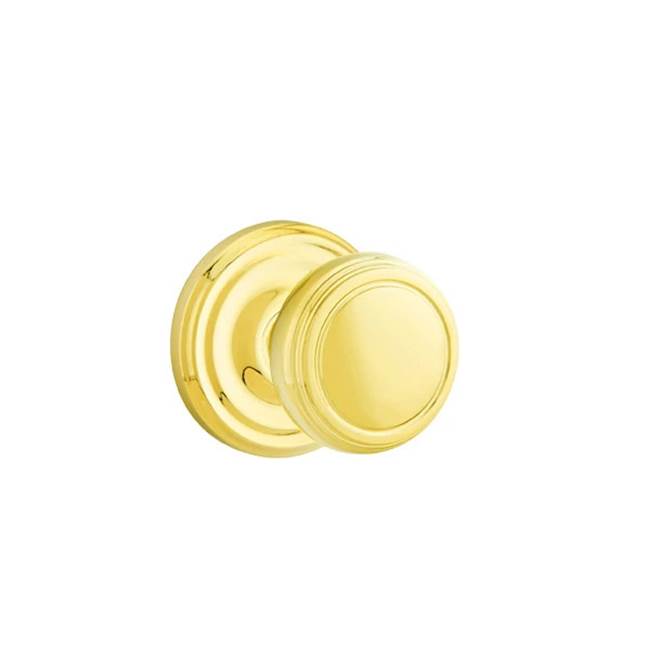 Emtek - Passage, Regular Rosette, Norwich Knob, US3NL - Unlacquered Brass