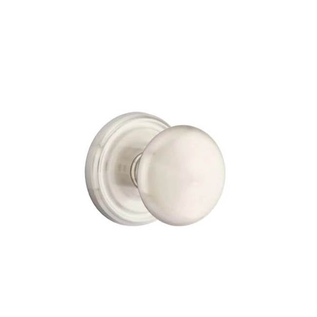 Emtek - Concealed, Privacy, Regular Rosette, Providence Knob, US15 - Satin Nickel