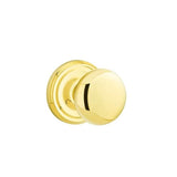 Emtek - Concealed, Passage, Regular Rosette, Providence Knob, US3 Lifetime - Polished Brass