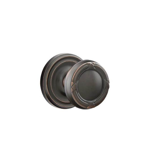 Emtek - Concealed, Privacy, Regular Rosette, Ribbon and Reed Knob, US10B - Oil Rubbed Bronze