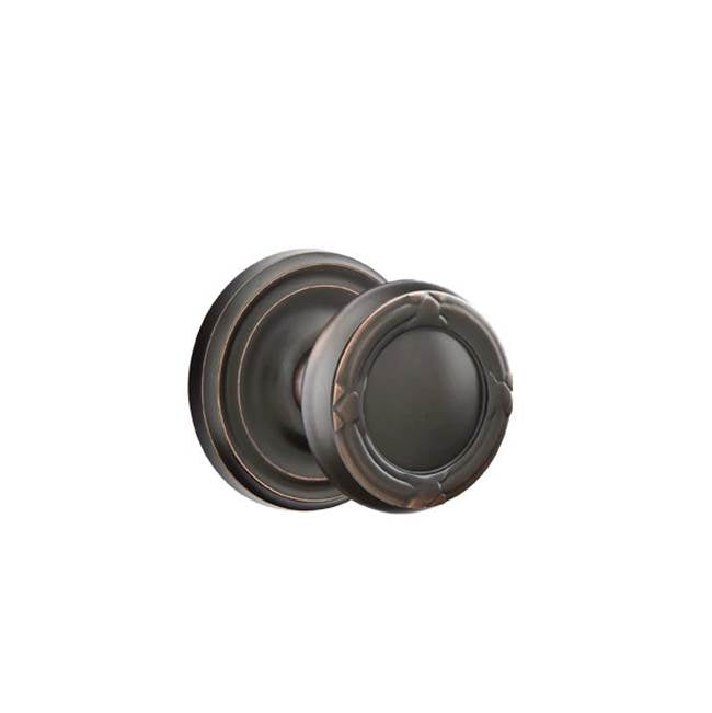 Emtek - Privacy, Regular Rosette, Ribbon and Reed Knob, US10B - Oil Rubbed Bronze