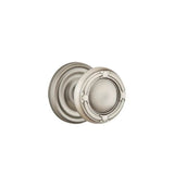 Emtek - Concealed, Privacy, Regular Rosette, Ribbon and Reed Knob, US15A - Pewter