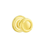 Emtek - Concealed, Privacy, Regular Rosette, Ribbon and Reed Knob, US3 Lifetime - Polished Brass