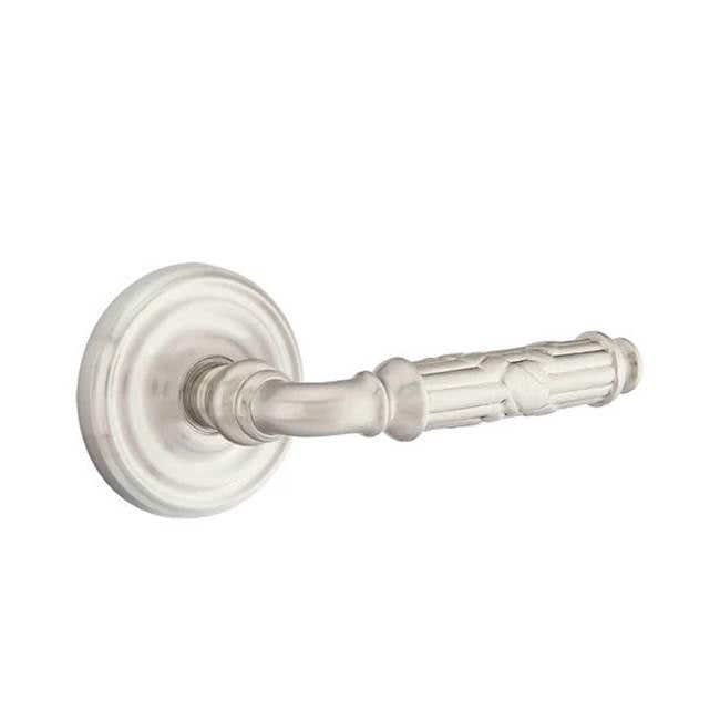 Emtek - Privacy, Regular Rosette, Ribbon and Reed Lever, RH, US15 - Satin Nickel
