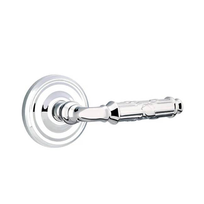 Emtek - Passage, Regular Rosette, Ribbon and Reed Lever, RH, US26 - Polished Chrome