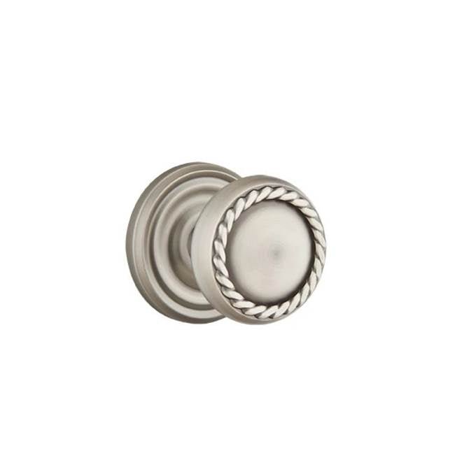 Emtek - Concealed, Privacy, Regular Rosette, Rope Knob, US15A - Pewter
