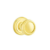Emtek - Dummy, Regular Rosette, Rope Knob, US3 Lifetime - Polished Brass
