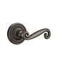 Emtek - Passage, Regular Rosette, Rustic Lever, RH, US10B - Oil Rubbed Bronze