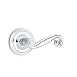 Emtek - Passage, Regular Rosette, Rustic Lever, RH, US26 - Polished Chrome