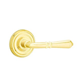 Emtek - Concealed Fastener, Passage, Regular Rosette, Turino Lever, US3NL - Unlacquered Brass