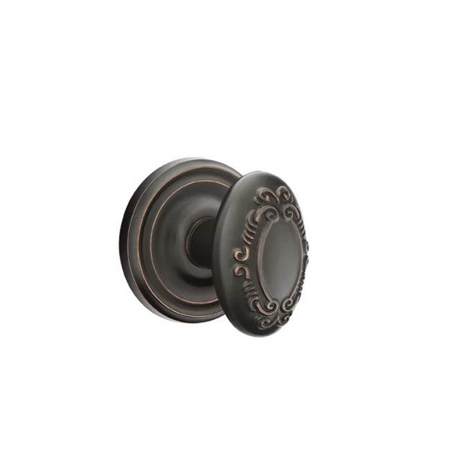 Emtek - Concealed, Passage, Regular Rosette, Victoria Knob, US10B - Oil Rubbed Bronze