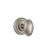 Emtek - Concealed, Passage, Regular Rosette, Victoria Knob, US15A - Pewter