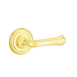Emtek - Passage, Regular Rosette, Wembley Lever, RH, US3NL - Unlacquered Brass