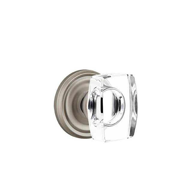 Emtek - Passage, Regular Rosette, Windsor Crystal Knob, US15A - Pewter