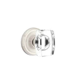 Emtek - Passage, Regular Rosette, Windsor Crystal Knob, US15 - Satin Nickel