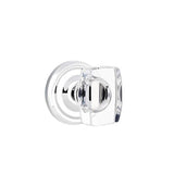Emtek - Passage, Regular Rosette, Windsor Crystal Knob, US26 - Polished Chrome