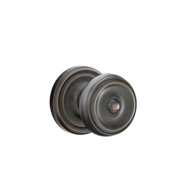 Emtek - Concealed, Privacy, Regular Rosette, Waverly Knob, US10B - Oil Rubbed Bronze
