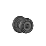 Emtek - Concealed, Privacy, Regular Rosette, Waverly Knob, US19 - Flat Black