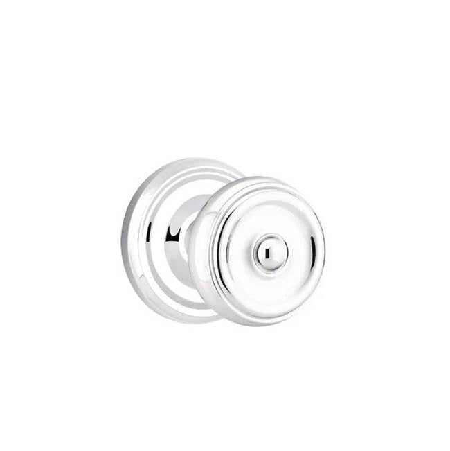 Emtek - Privacy, Regular Rosette, Waverly Knob, US26 - Polished Chrome