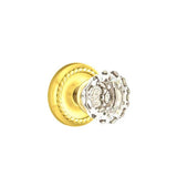 Emtek - Dummy, Rope Rosette, Astoria Crystal Knob, US3 Lifetime - Polished Brass