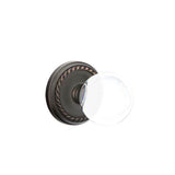 Emtek - Concealed, Passage, Rope Rosette, Bristol Knob, US10B - Oil Rubbed Bronze