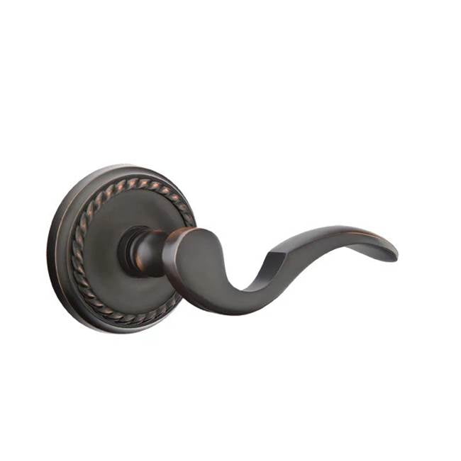 Emtek - Dummy, Rope Rosette, Cortina Lever, US10B - Oil Rubbed Bronze