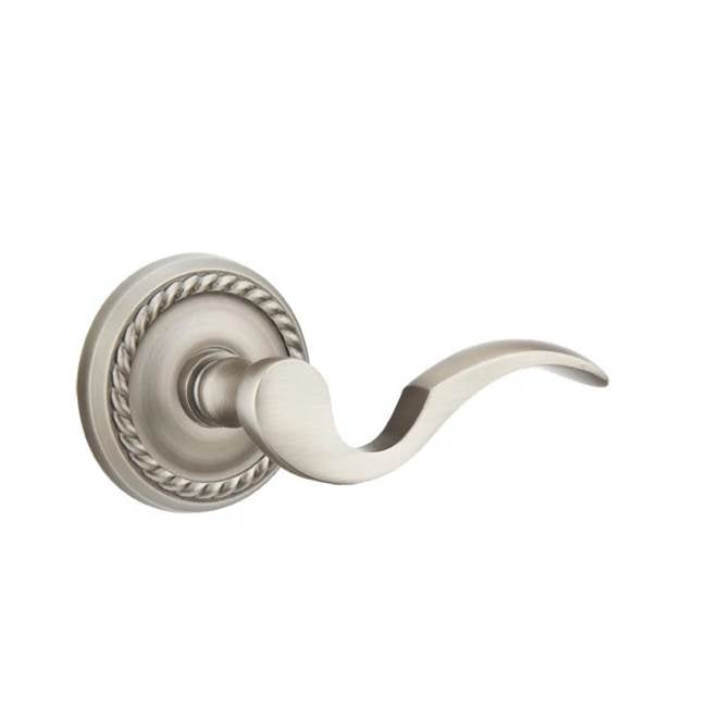 Emtek - Passage, Rope Rosette, Cortina Lever, RH, US15A - Pewter