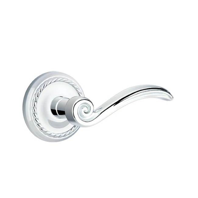 Emtek - Concealed, Passage, Rope Rosette, Elan Lever, US26 - Polished Chrome