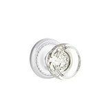 Emtek - Dummy, Rope Rosette, Georgetown Crystal Knob, US26 - Polished Chrome
