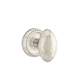 Emtek - Dummy, Rope Rosette, Hammered Egg Knob, US15 - Satin Nickel
