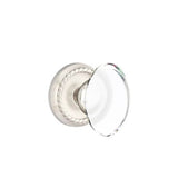Emtek - Concealed, Privacy, Rope Rosette, Hampton Knob, US15 - Satin Nickel