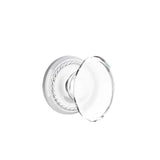 Emtek - Dummy, Rope Rosette, Hampton Crystal Knob, US26 - Polished Chrome
