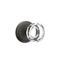 Emtek - Dummy, Rope Rosette, Lowell Crystal Knob, US10B - Oil Rubbed Bronze