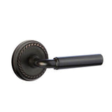 Emtek - Passage, Rope Rosette, Manning Lever, LH, US10B - Oil Rubbed Bronze