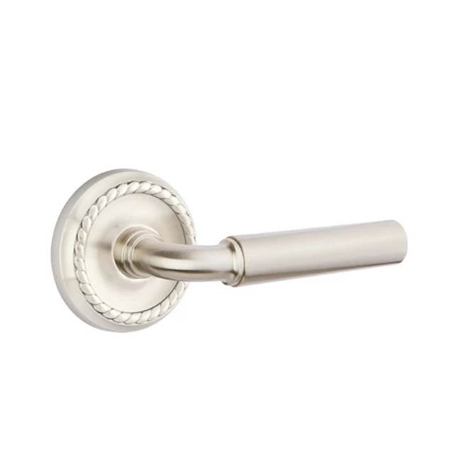 Emtek - Passage, Rope Rosette, Manning Lever, LH, US15 - Satin Nickel