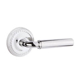 Emtek - Privacy, Rope Rosette, Manning Lever, RH, US26 - Polished Chrome
