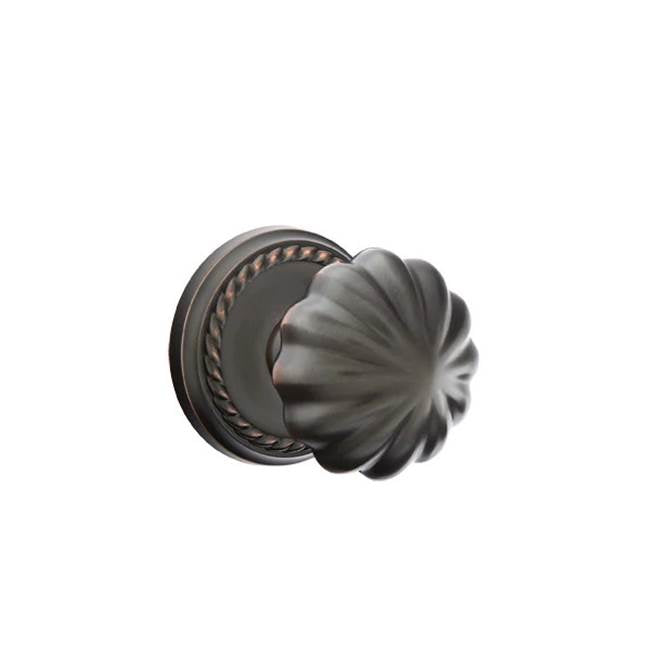 Emtek - Dummy, Rope Rosette, Melon Knob, US10B - Oil Rubbed Bronze