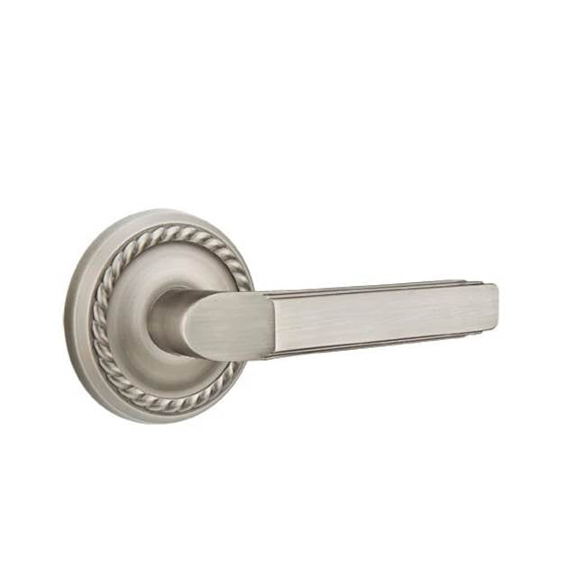 Emtek - Dummy, Rope Rosette, Milano Lever, US15A - Pewter